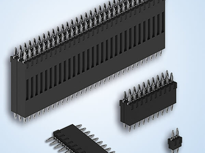 Conector fix pentru plăci de circuit imprimat, realizat prin tehnica de presare