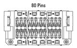 Dimensiuni Zero8 Socket drept, 80 de pini