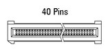 Dimensiune EC.8 drept, 40 de pini