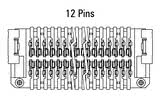 Dimensiuni Zero8 Socket drept, 12 pini