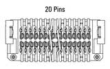 Dimensiuni Zero8 Socket drept, 20 de pini
