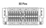 Dimensiuni Zero8 Socket drept, 80 de pini