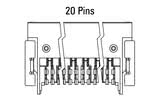 Dimensiuni Zero8 Socket cotit cu 20 de pini