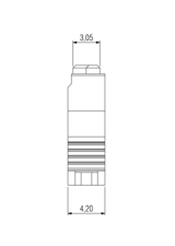 Dimensiuni conector One27 IDC cu 68 de pini