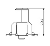 Dimensiuni One27 Conector drept H6,25 cu 20 de pini